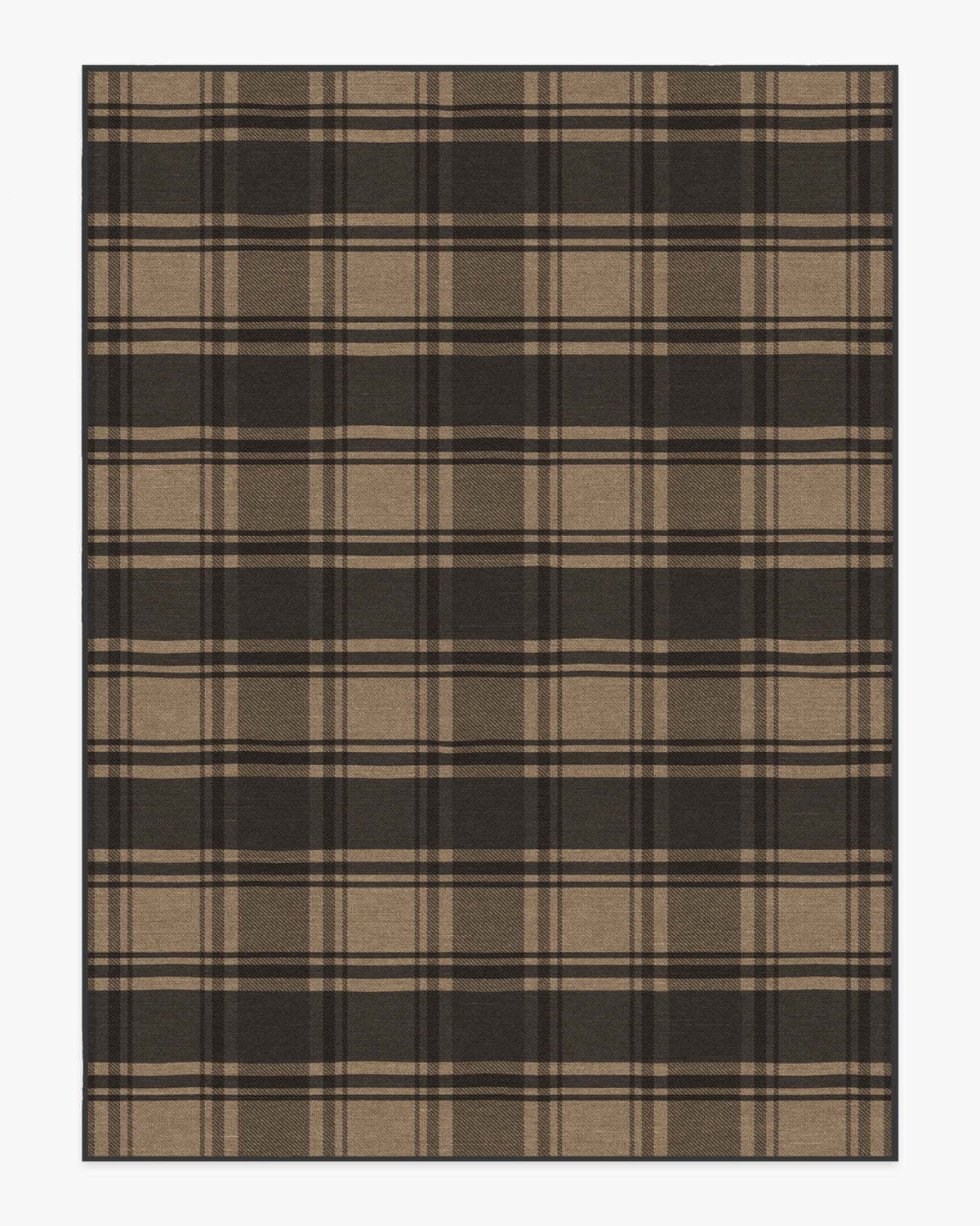 Easton Plaid — Halı, Antrasit Doğal, AREA, beyaz zemin, 9x12