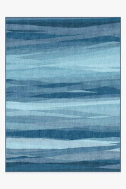 Meridian — Halı, Mavi, AREA, beyaz zemin, 9x12