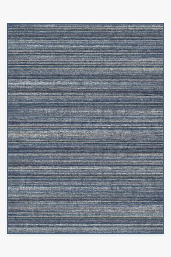 Multi Stripe — Halı, Mavi, AREA, beyaz zemin, 9x12