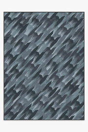 Tie Fighter Houndstooth — Halı, Mavi, AREA, beyaz zemin, 9x12