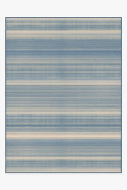 Coastal Linear Stripe — Halı, Arduvaz, AREA, beyaz zemin, 9x12