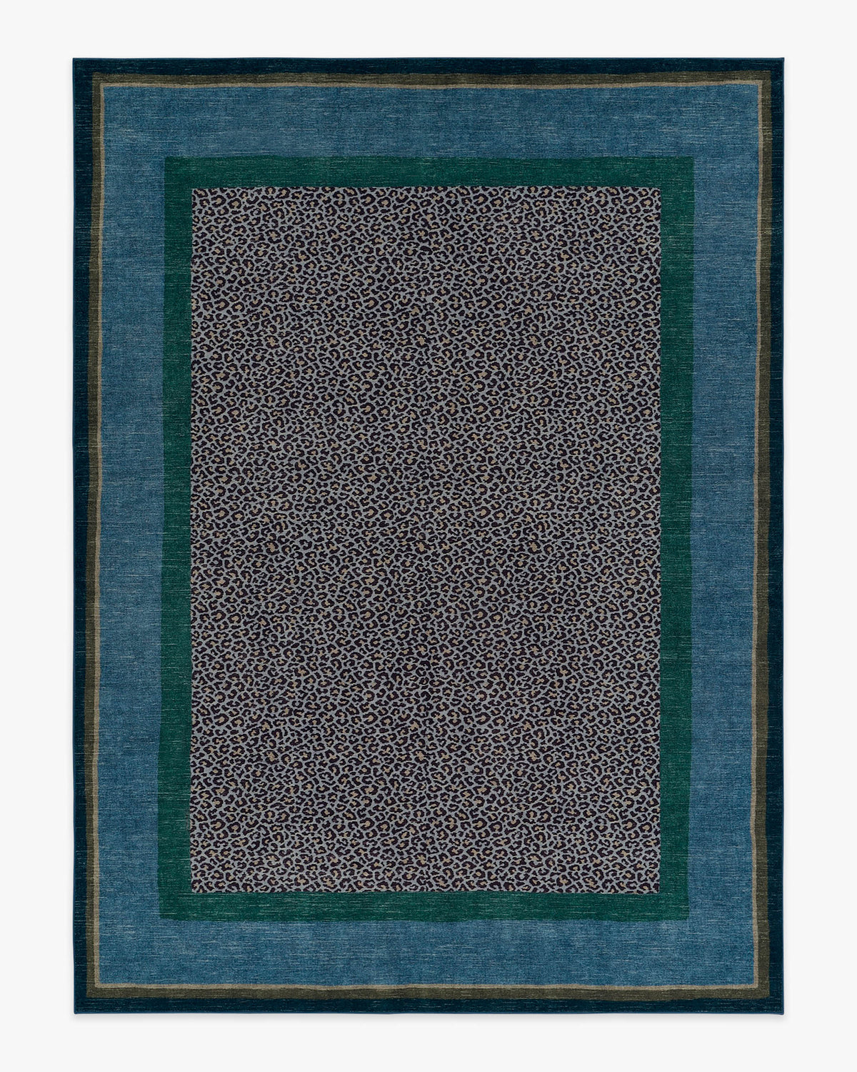 Panthera — Halı, Mavi Yeşil, AREA, beyaz zemin, 9x12