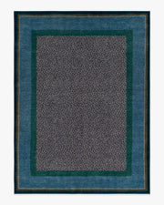 Panthera — Halı, Mavi Yeşil, AREA, beyaz zemin, 9x12
