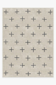 Crosby Birch — Halı, Antrasit, AREA, beyaz zemin, 9x12