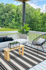 Marina Stripe — Halı, Siyah, AREA, yaşam alanı, 5x7