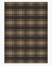 Easton Plaid — Halı, Antrasit Doğal, AREA, beyaz zemin, 10x14