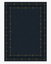 Sparkle Border — Halı, Koyu Lacivert, AREA, beyaz zemin, 10x14