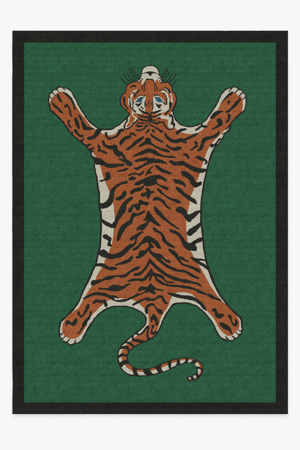 Tiger — Halı, Emerald, AREA, beyaz zemin, 10x14