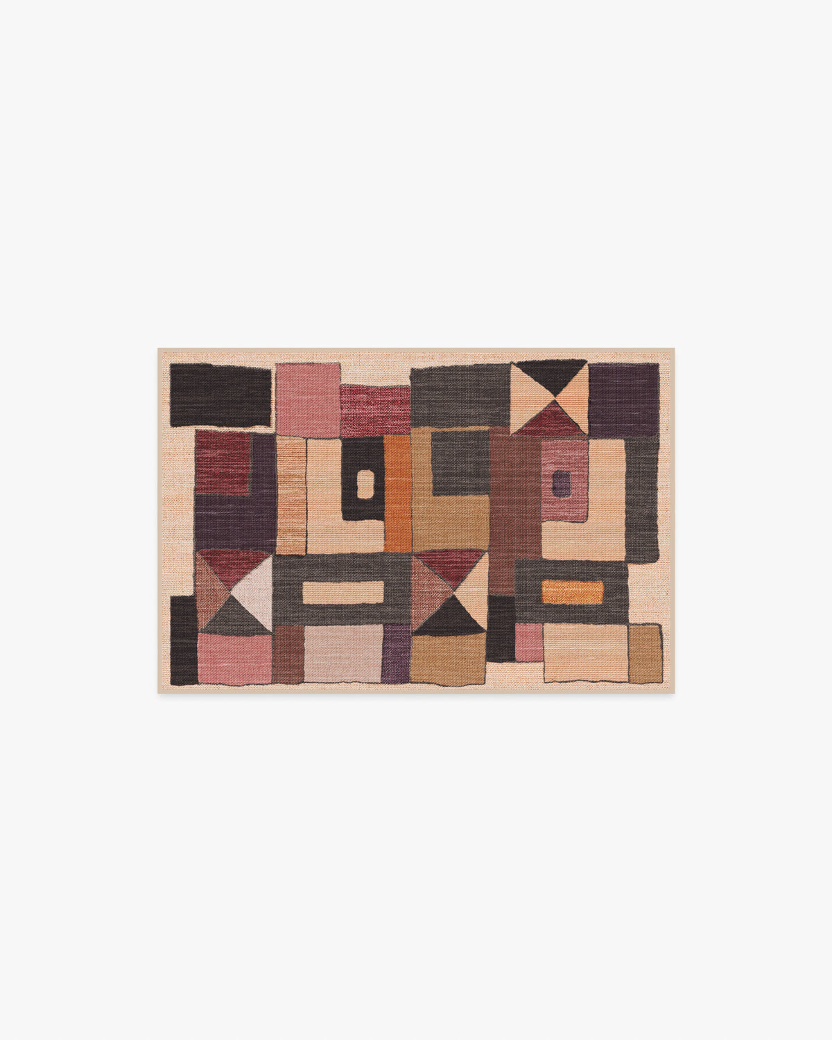 Modra — Halı, Sıcak Kahverengi, AREA, beyaz zemin, 2x3