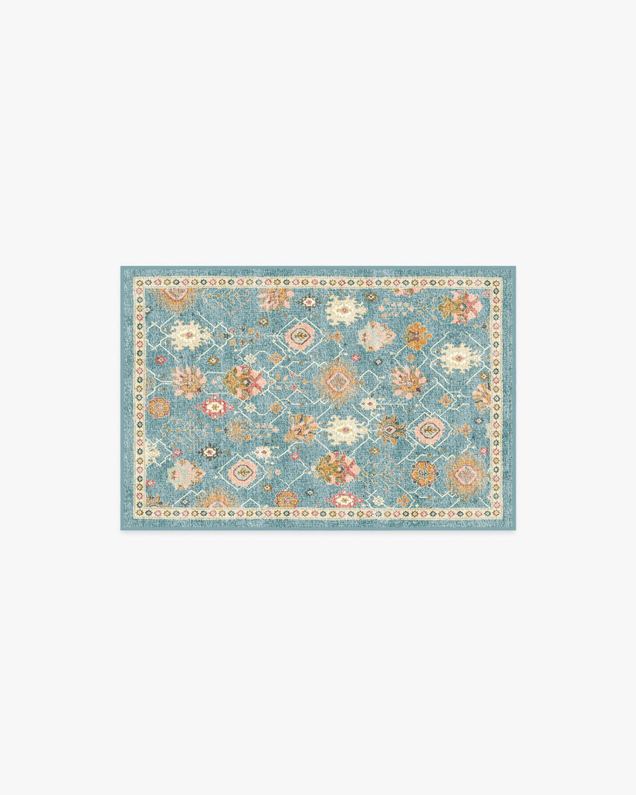 Samara — Halı, Mavi, AREA, beyaz zemin, 2x3