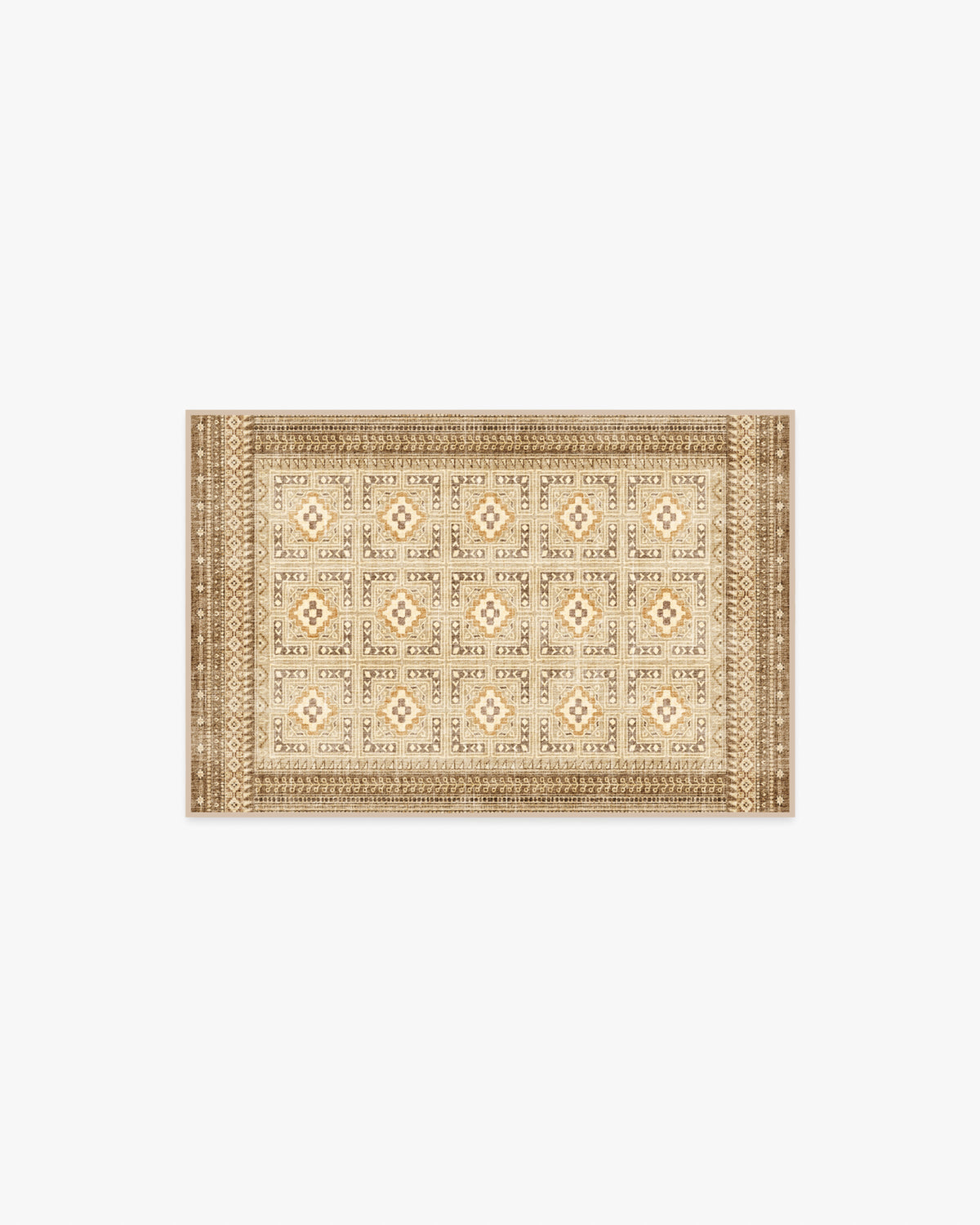 Lorah — Halı, Warm Doğal, AREA, beyaz zemin, 2x3
