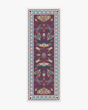 Flutterby — Halı, Bordo, RUNNER, beyaz zemin, 2x7