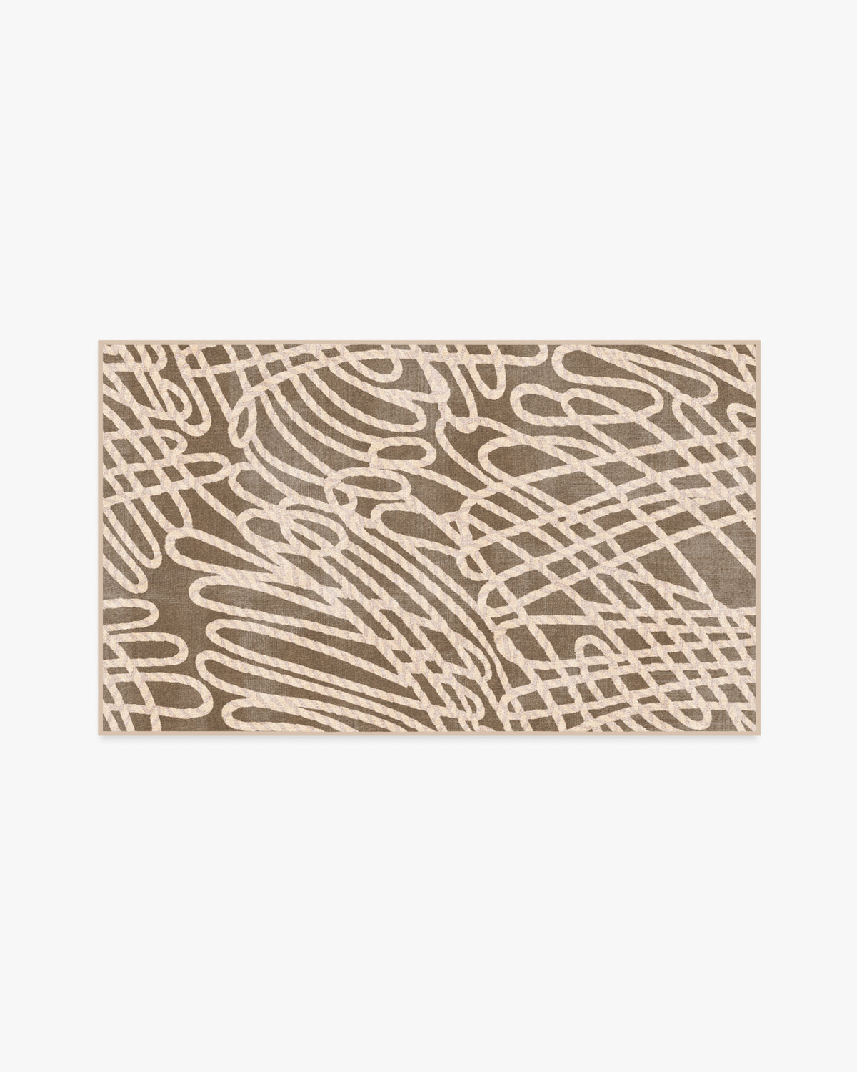 Rica Rope — Halı, Vizon Krem, AREA, beyaz zemin, 3x5