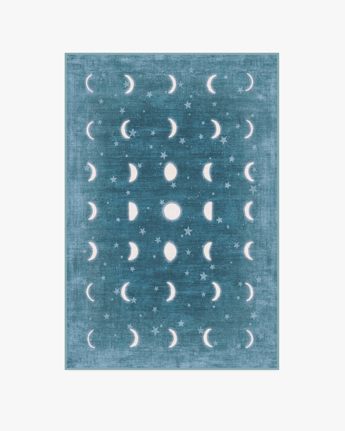 To The Moon And Back — Halı, Soft Turkuaz, AREA, beyaz zemin, 4x6
