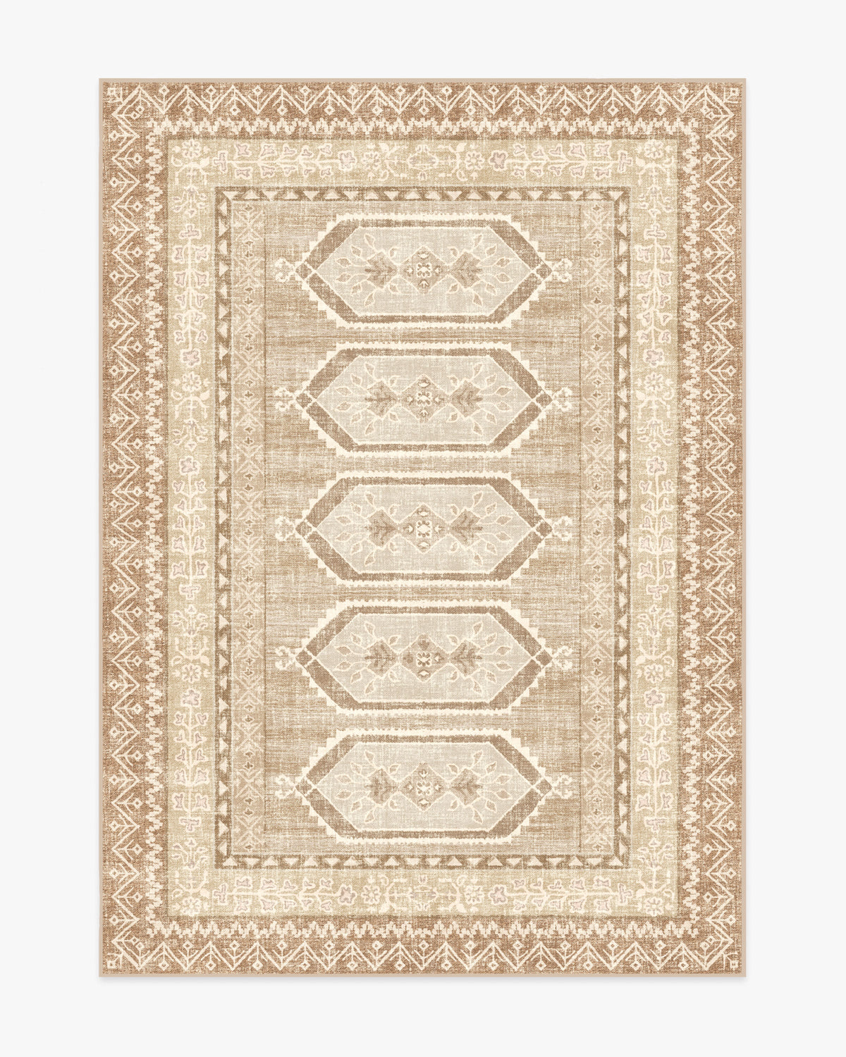 Tawnie — Halı, Vizon Krem, AREA, beyaz zemin, 5x7