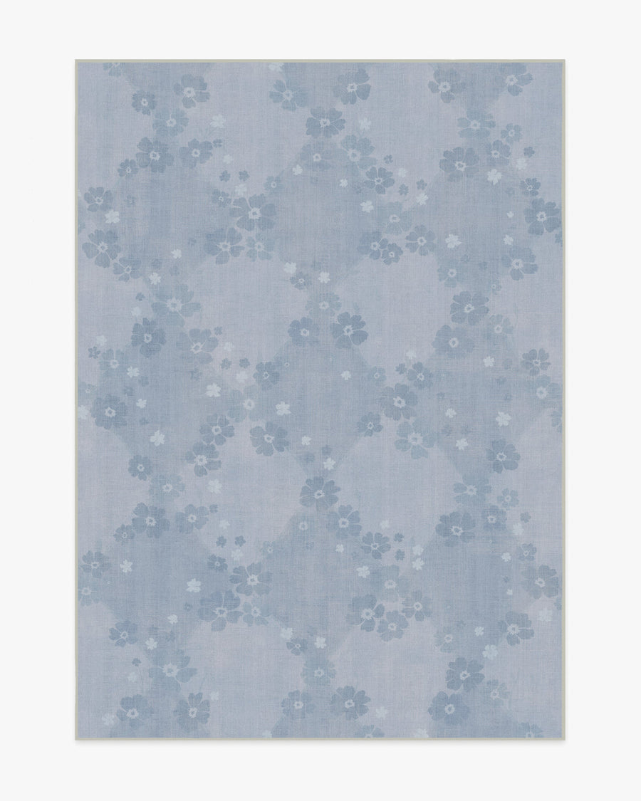 Serene — Halı, Arduvaz Mavisi, AREA, beyaz zemin, 5x7