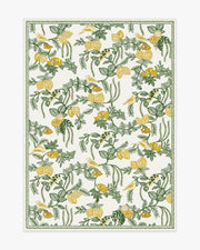 Heidi — Halı, Yeşil ve Limon, AREA, beyaz zemin, 5x7