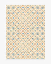 Alva — Halı, Fildişi ve Arduvaz Mavi, AREA, beyaz zemin, 5x7