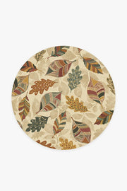 Aurelia — Halı, Kehribar, ROUND, beyaz zemin, 6R