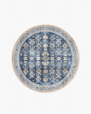 Pradera — Halı, Lacivert, ROUND, beyaz zemin, 6R