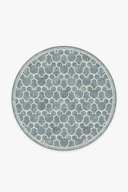 Mickey Trellis — Halı, Arduvaz, ROUND, beyaz zemin, 6R