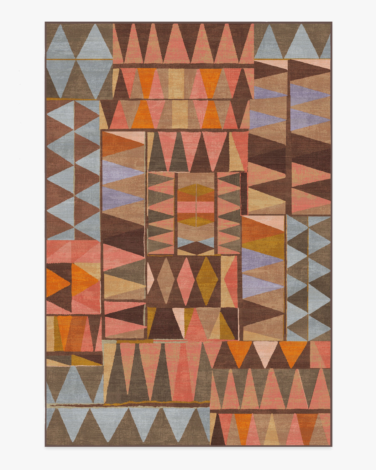 Cadra — Halı, Sıcak Kahverengi, AREA, beyaz zemin, 6x9