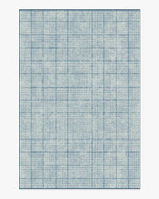 Glen Plaid — Halı, Lacivert, AREA, beyaz zemin, 6x9