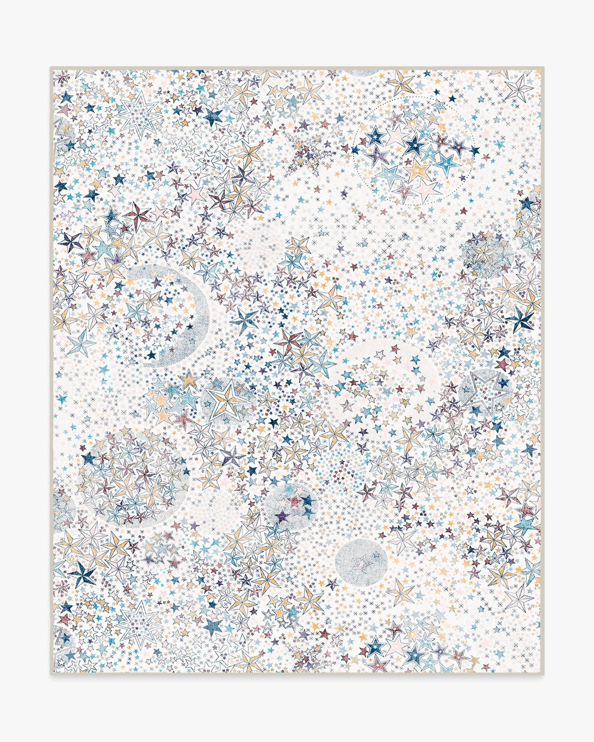 Adelajda Confetti — Halı, Mavi, AREA, beyaz zemin, 8x10