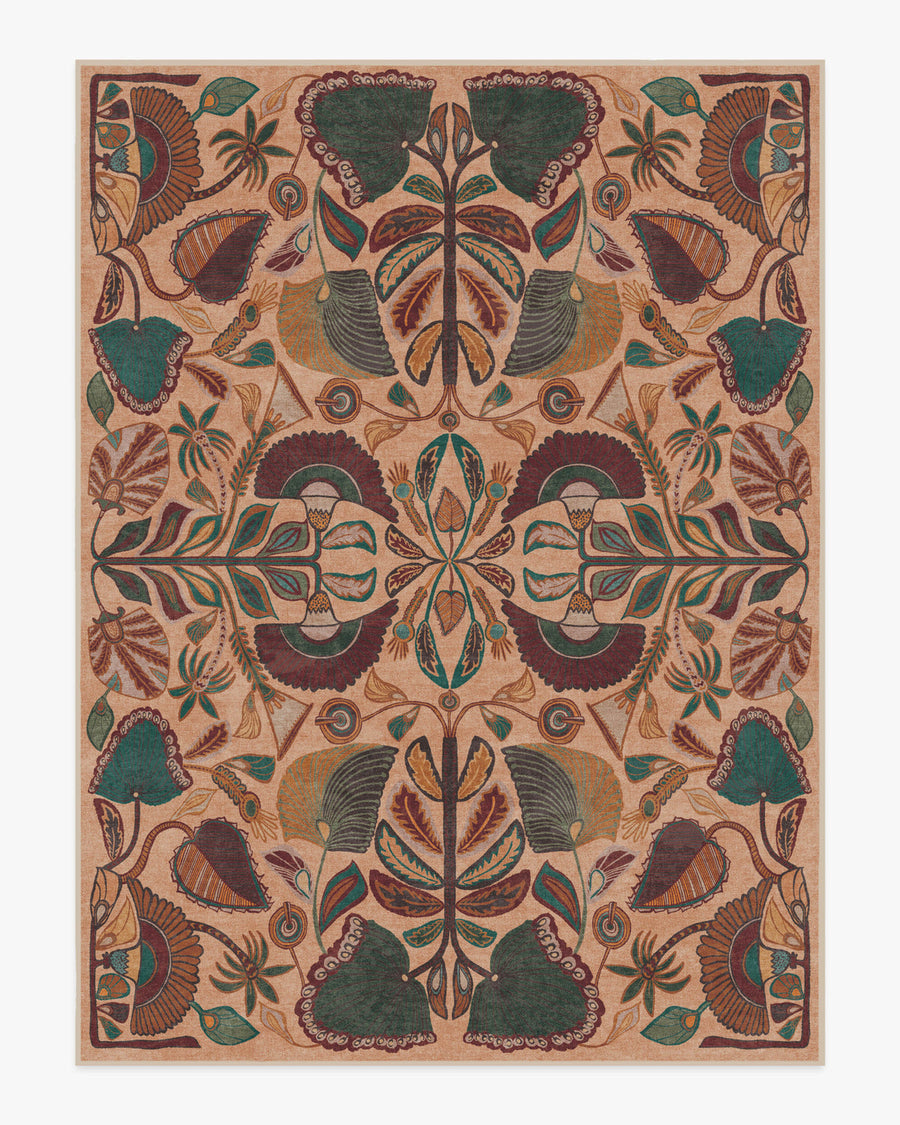 Justina Blakeney Georgia — Halı, Kaleidoscope, AREA, beyaz zemin, 9x12