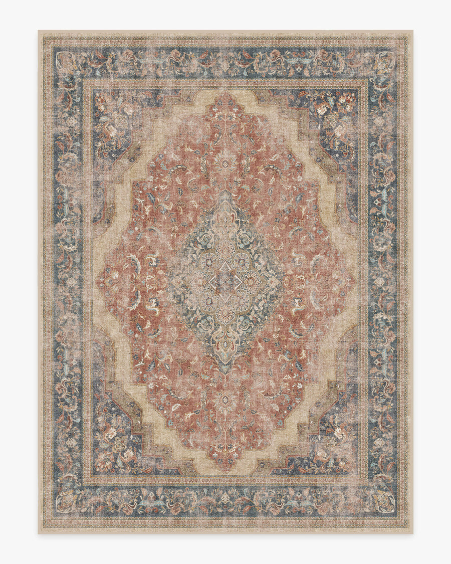 Adeline — Halı, Antique Kırmızı, AREA, beyaz zemin, 9x12