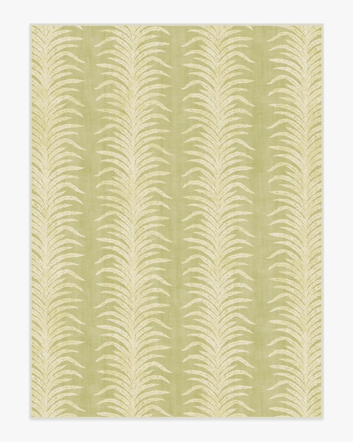 Tree Fern Matcha — Halı, Yeşil, AREA, beyaz zemin, 9x12