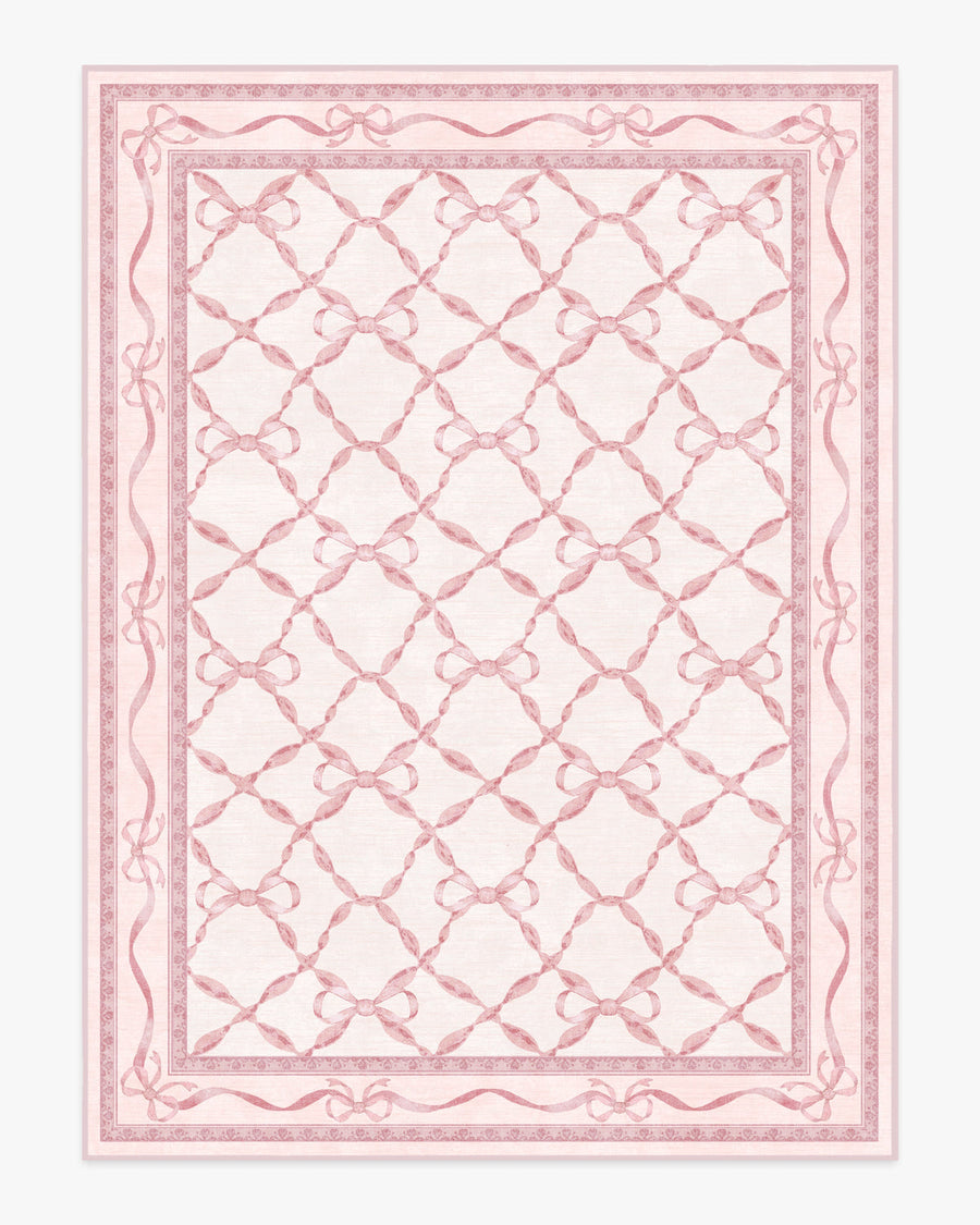 Eloise — Halı, Pembe, AREA, beyaz zemin, 9x12