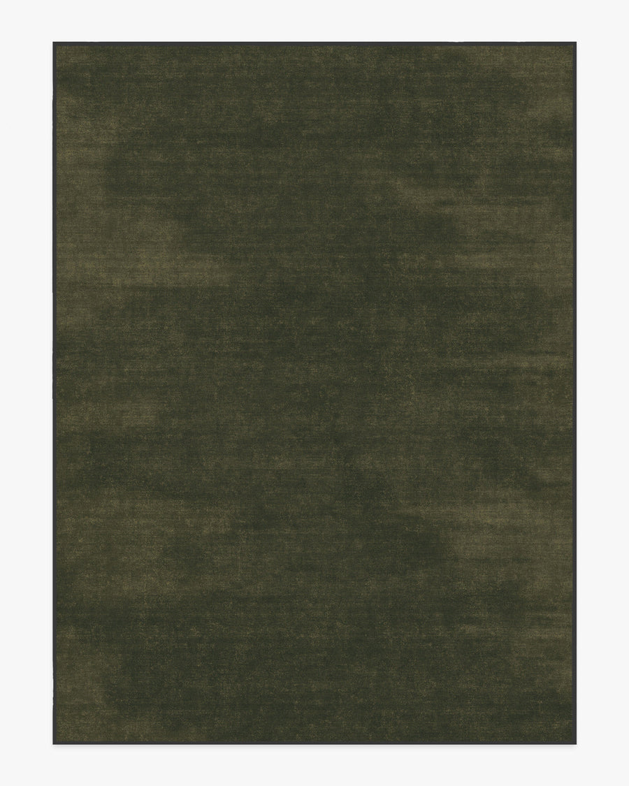 Nico Solid — Halı, Zeytin, AREA, beyaz zemin, 9x12