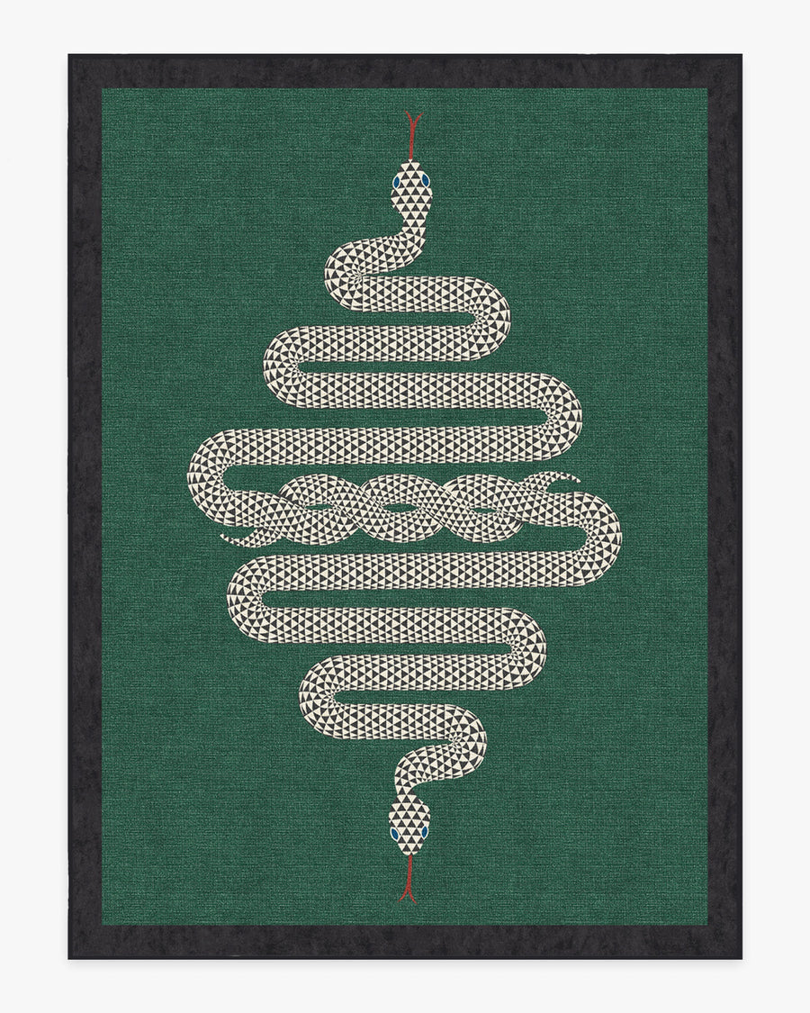 Venom — Halı, Emerald, AREA, beyaz zemin, 9x12