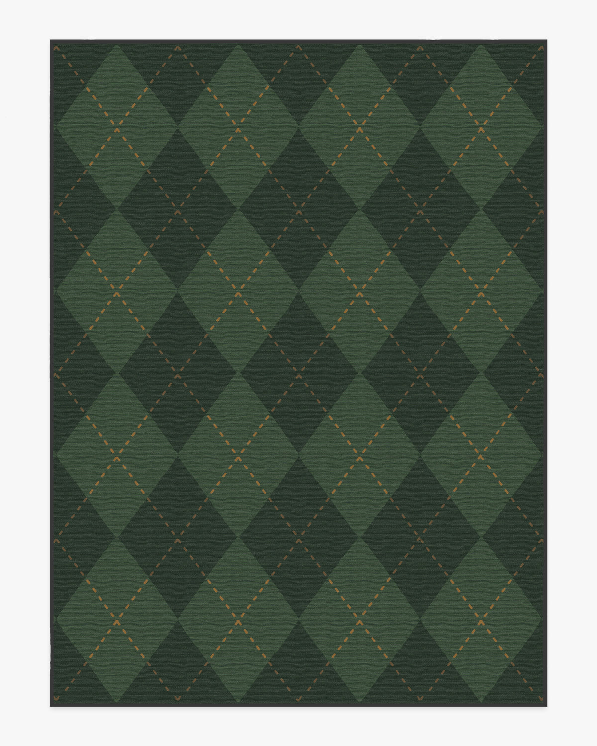 Oliver Argyle — Halı, Orman Yeşili, AREA, beyaz zemin, 9x12