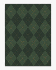 Oliver Argyle — Halı, Orman Yeşili, AREA, beyaz zemin, 9x12