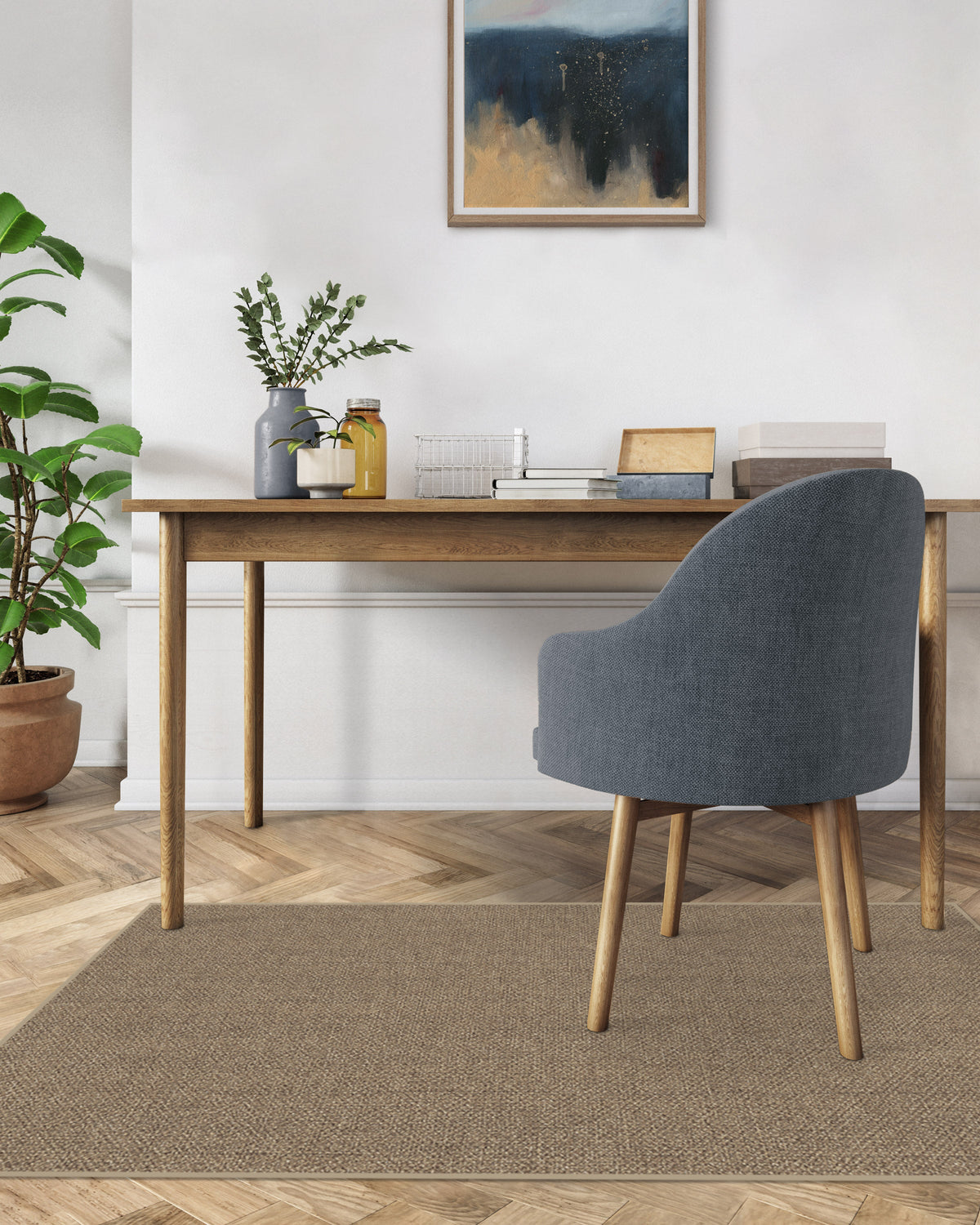 Burlap Solid — Halı, Kum, AREA, yaşam alanı, 3x5