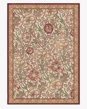 Morris And Co — Halı, Pembe Gül Bordo, AREA, beyaz zemin, 10x14