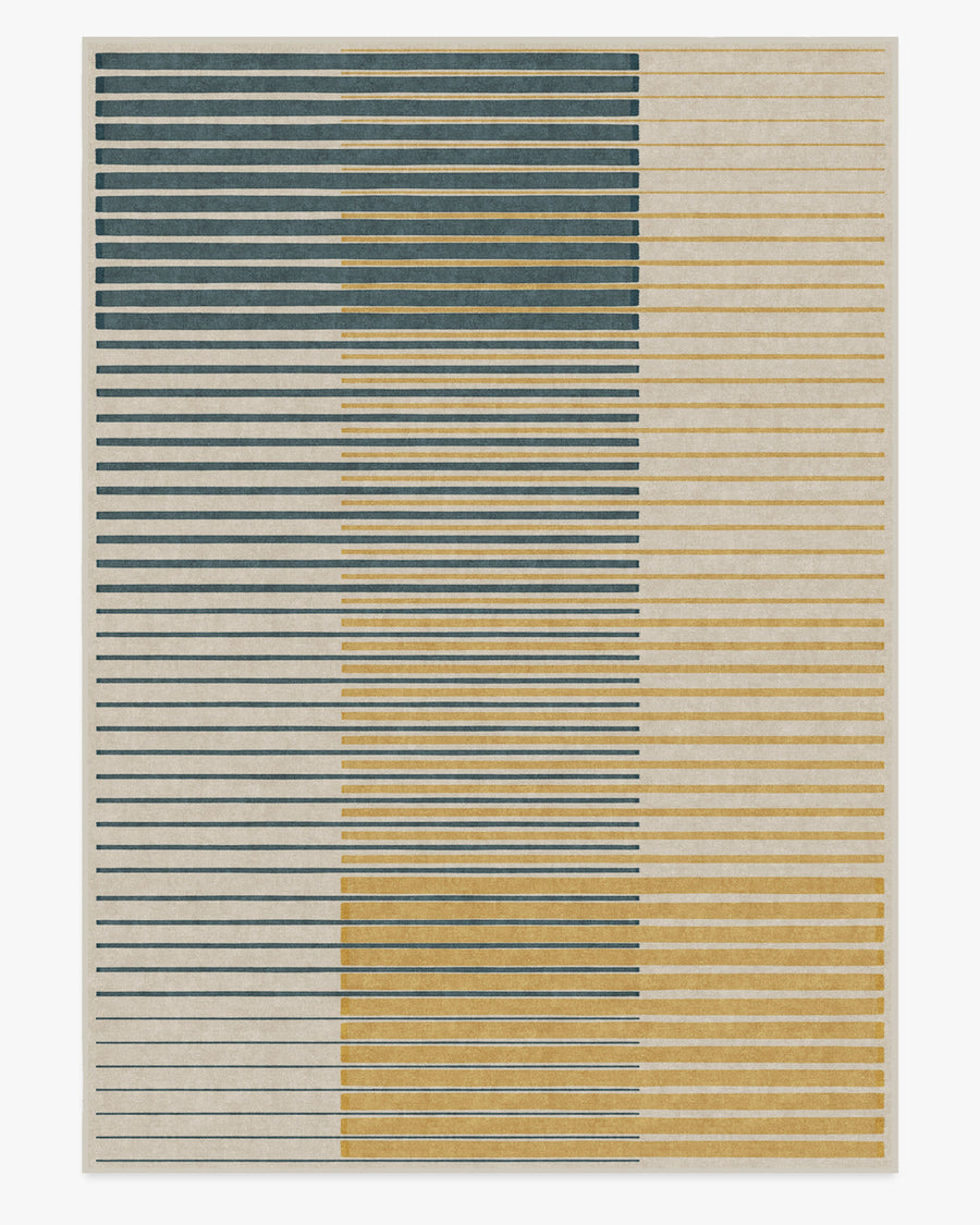 Gradasi Teal Quartz — Halı, Yeşil, AREA, beyaz zemin, 10x14