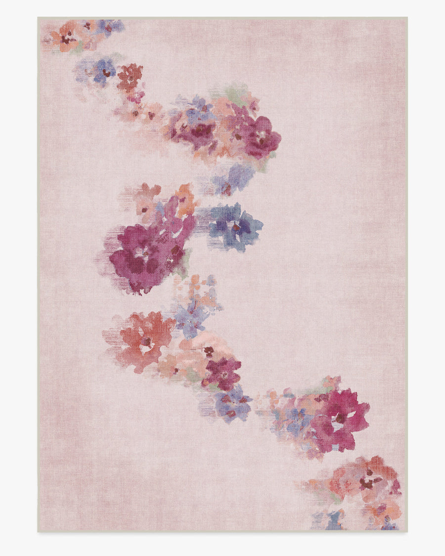 Clara — Halı, Soft Gül, AREA, beyaz zemin, 10x14