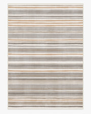 Elio Stripe — Halı, Gri Fildişi, AREA, beyaz zemin, 10x14