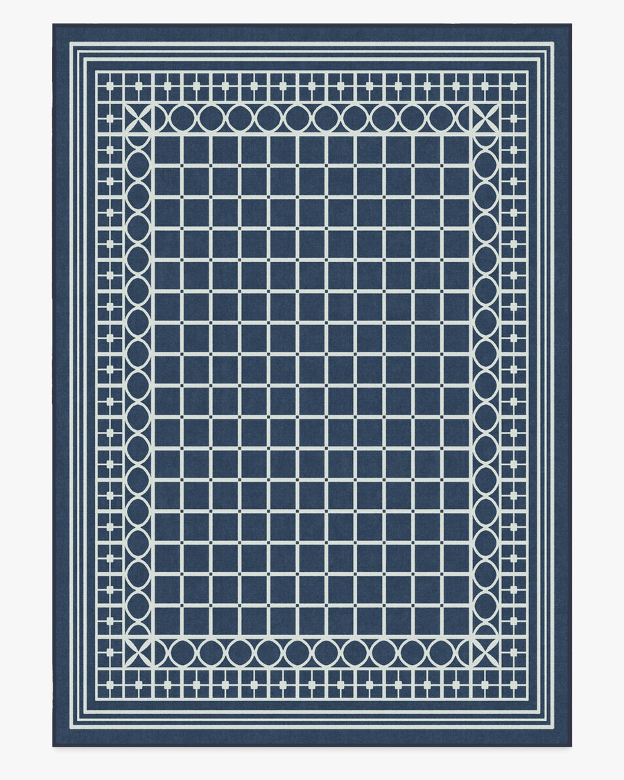 Gray Malin Palm Beach — Halı, Lacivert, AREA, beyaz zemin, 10x14