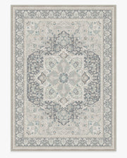 Hendesi Heriz — Halı, Abalone, AREA, beyaz zemin, 10x14