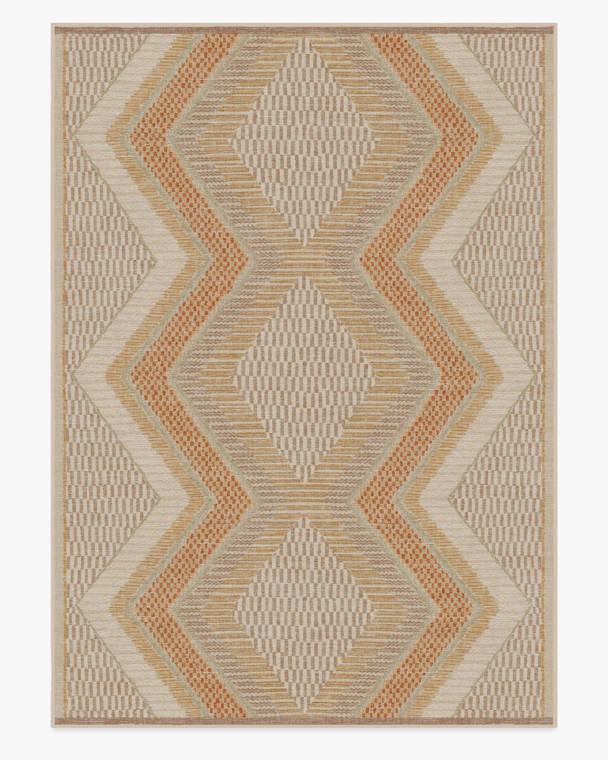 Justina Blakeney Etta — Halı, Doğal Terra, AREA, beyaz zemin, 10x14