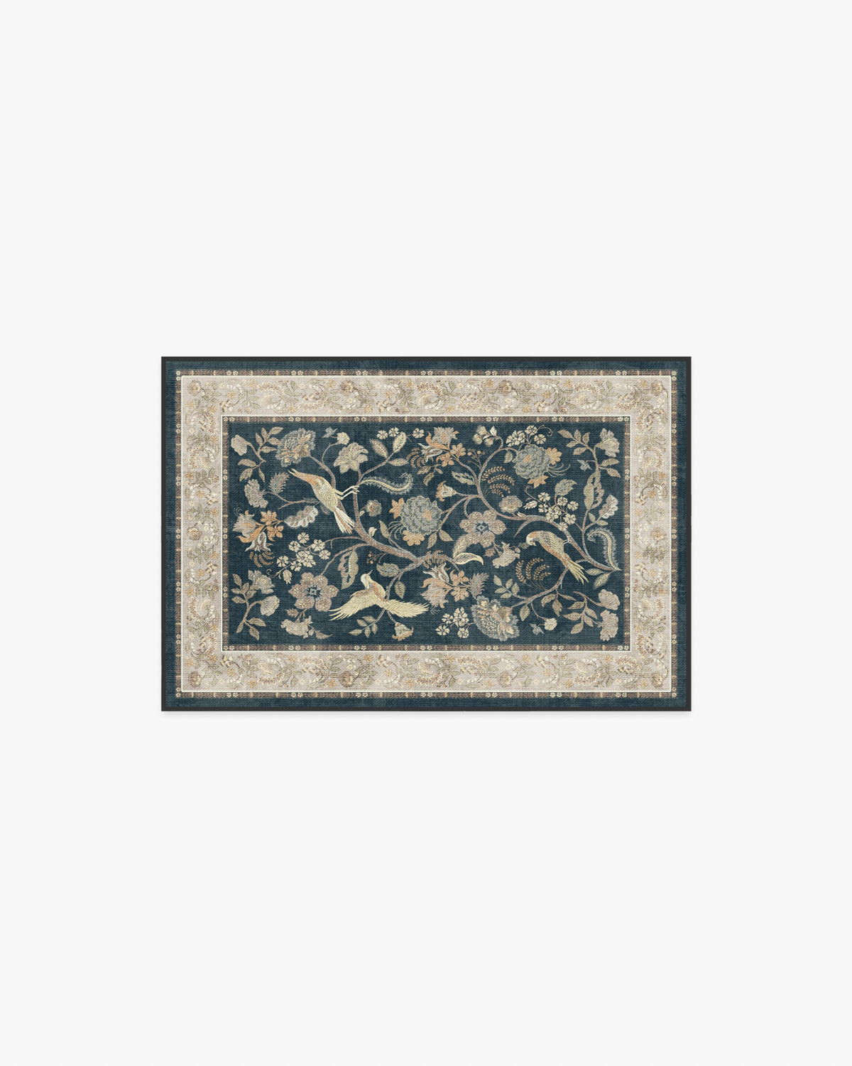 Ester — Halı, Yumuşak Siyah, AREA, beyaz zemin, 2x3