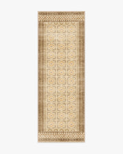 Lorah — Halı, Warm Doğal, RUNNER, beyaz zemin, 2x7