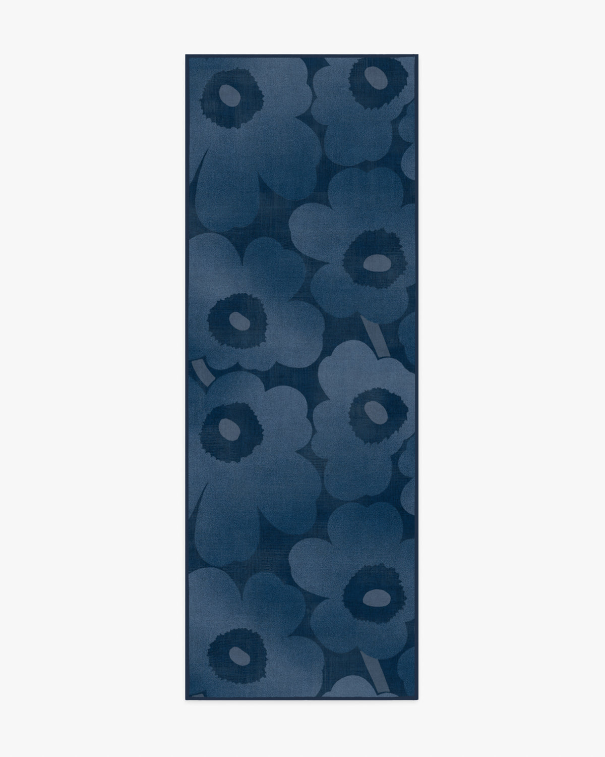 Unikko — Halı, Mavi, RUNNER, beyaz zemin, 2x7