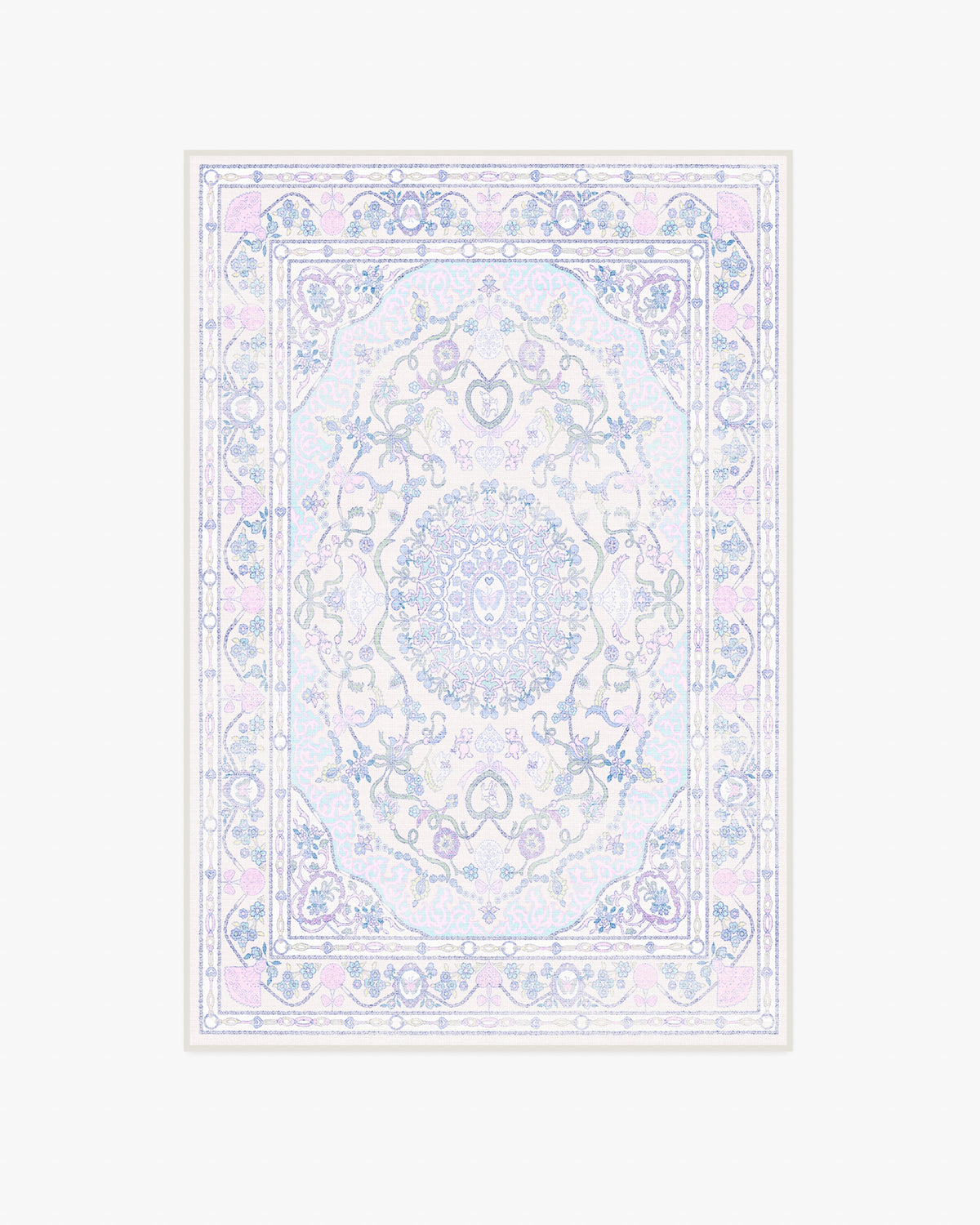 Mazzy Ornamental — Halı, Çok Renkli, AREA, beyaz zemin, 4x6