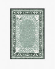 Humbertos Bandana — Halı, Yeşil, AREA, beyaz zemin, 4x6