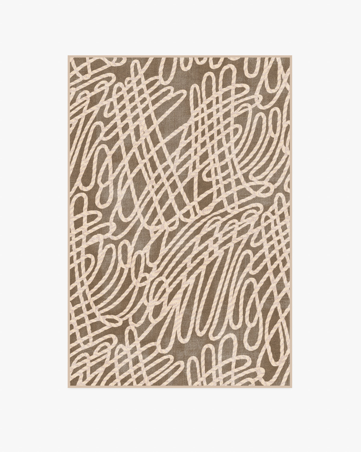 Rica Rope — Halı, Vizon Krem, AREA, beyaz zemin, 4x6